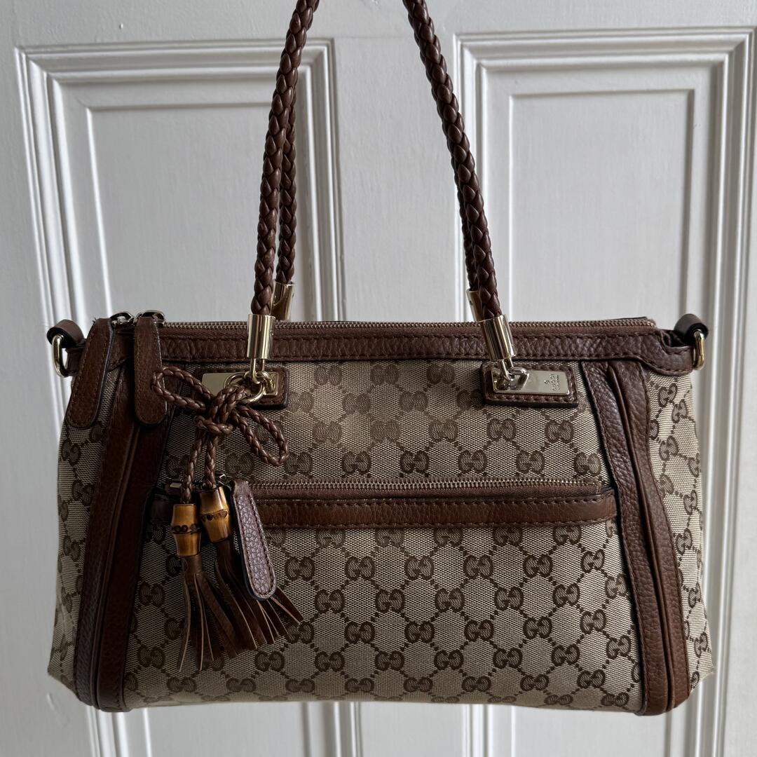 Gucci GG Canvas Bella Brown Shoulder Bag