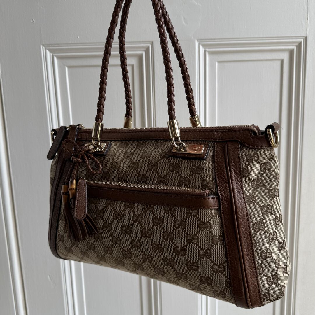 Gucci GG Canvas Bella Brown Shoulder Bag