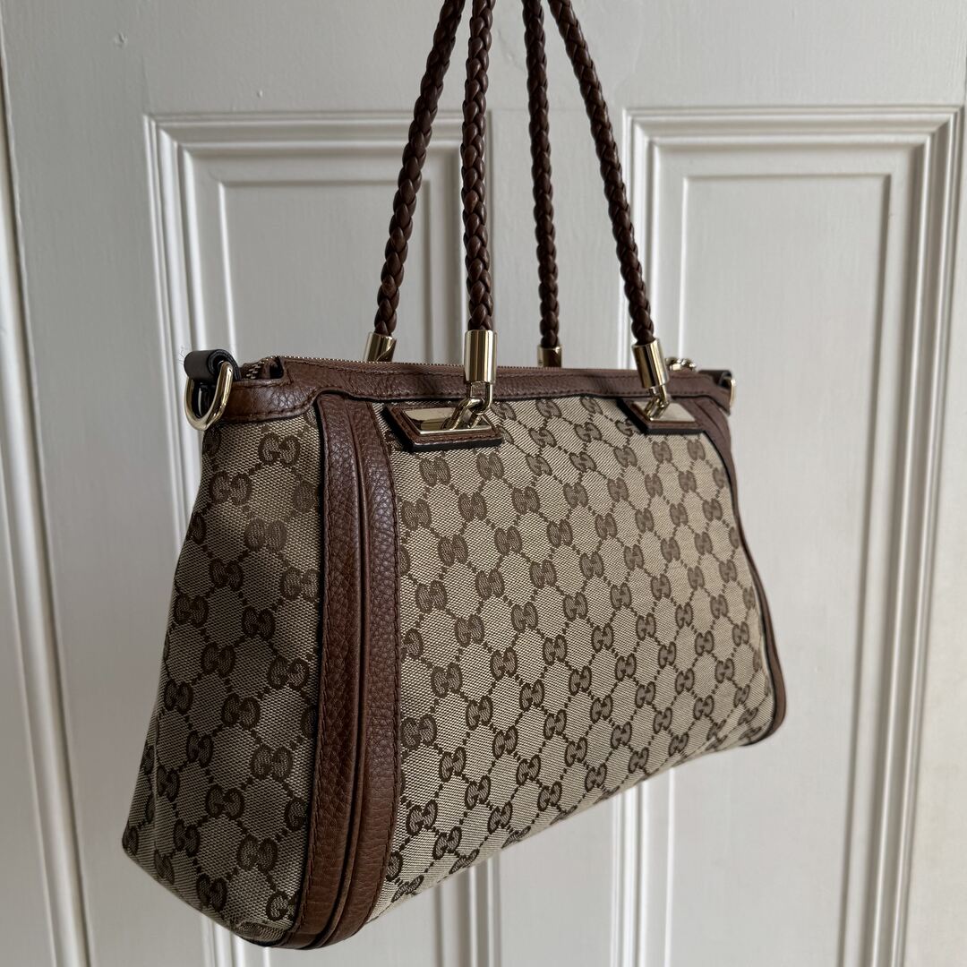 Gucci GG Canvas Bella Brown Shoulder Bag