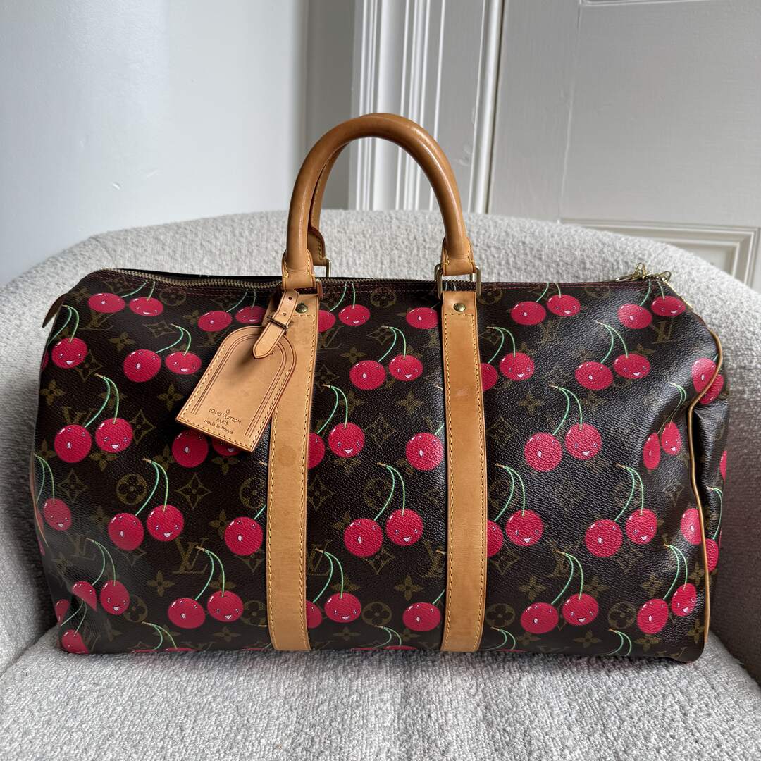 Rare 2005 Louis Vuitton Murakami Cherry Keepall 45