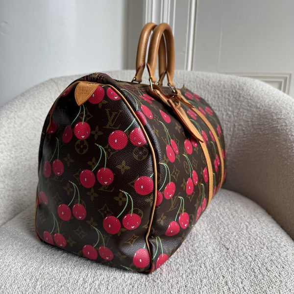 Rare 2005 Louis Vuitton Murakami Cherry Keepall 45