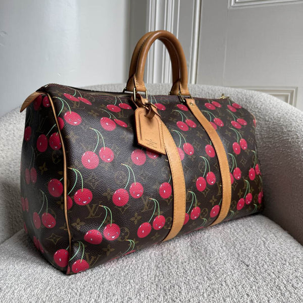 Rare 2005 Louis Vuitton Murakami Cherry Keepall 45