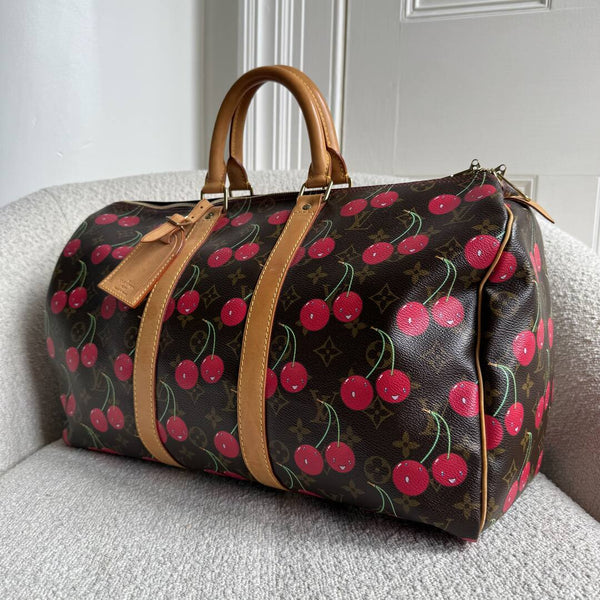 Rare 2005 Louis Vuitton Murakami Cherry Keepall 45