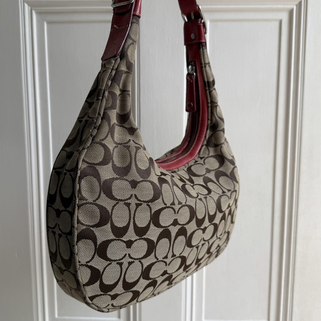 Coach Signature Red Shoulder Bag