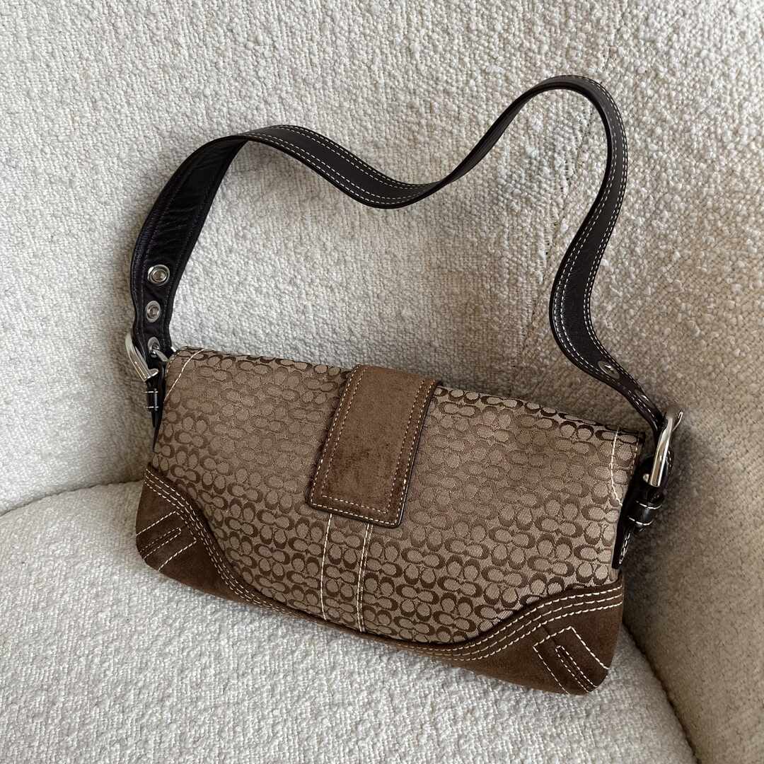 Coach Signature Mini Soho Brown Shoulder Bag