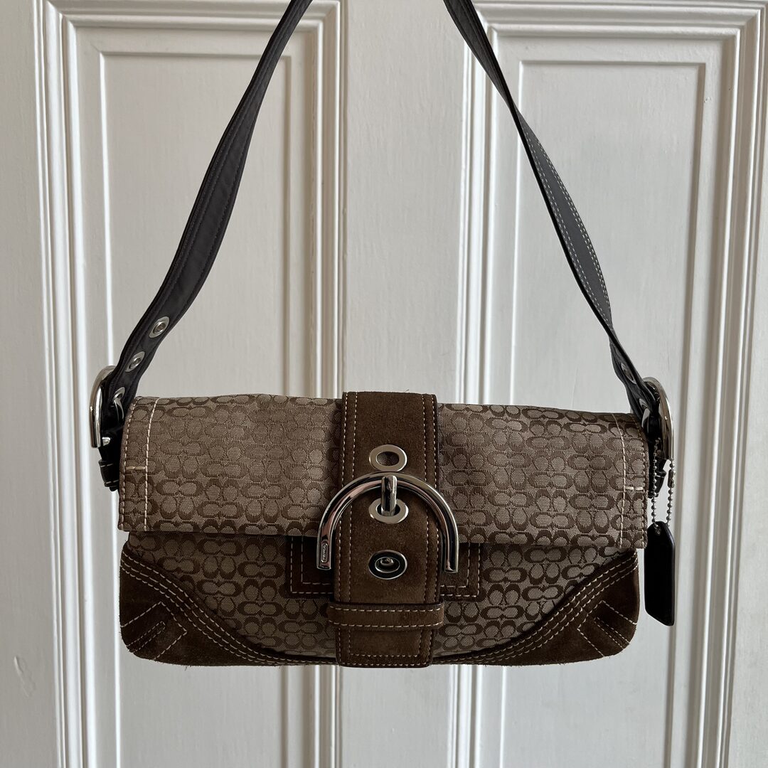 Coach Signature Mini Soho Brown Shoulder Bag