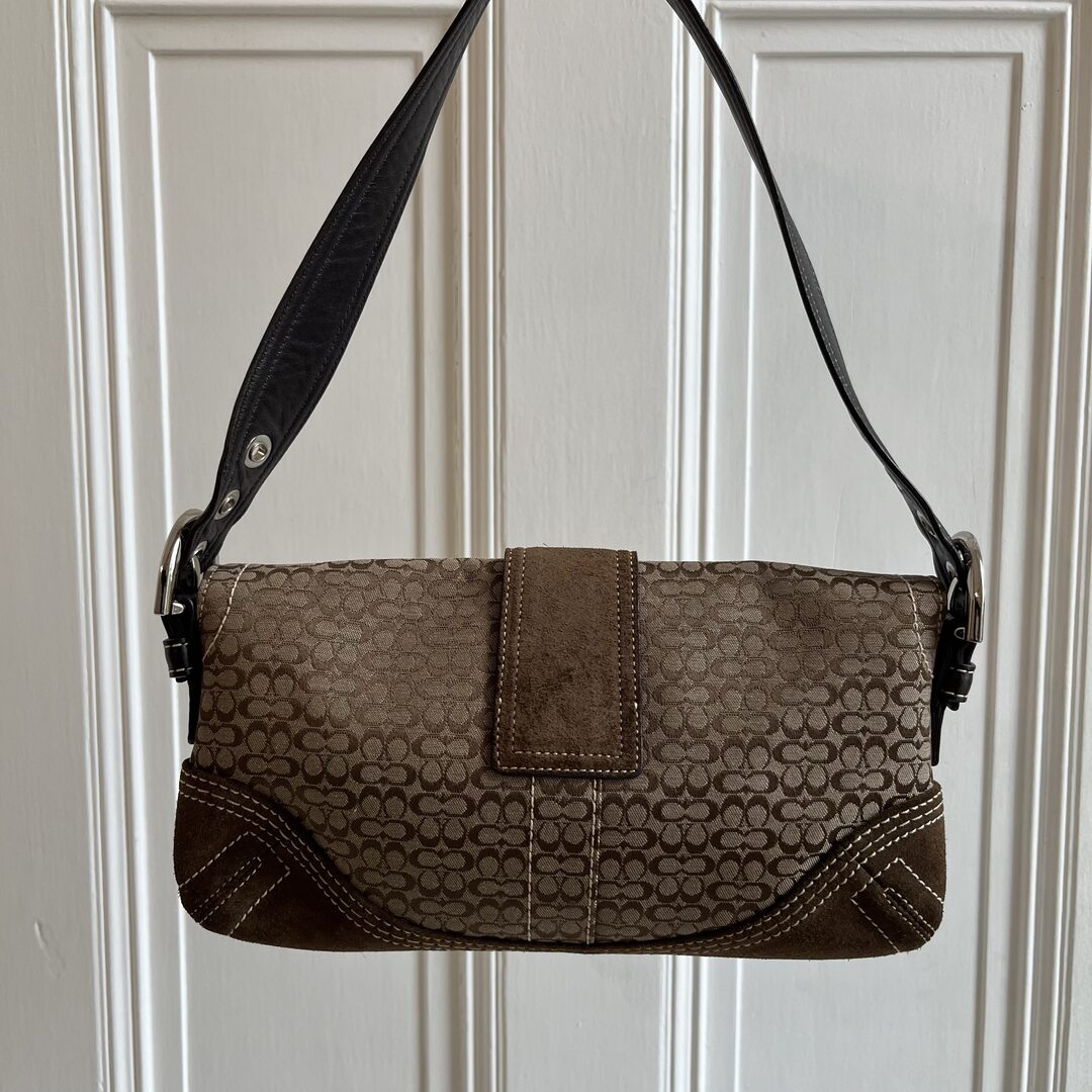 Coach Signature Mini Soho Brown Shoulder Bag