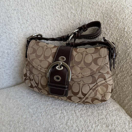 Coach Signature Mini Soho Brown Shoulder Bag