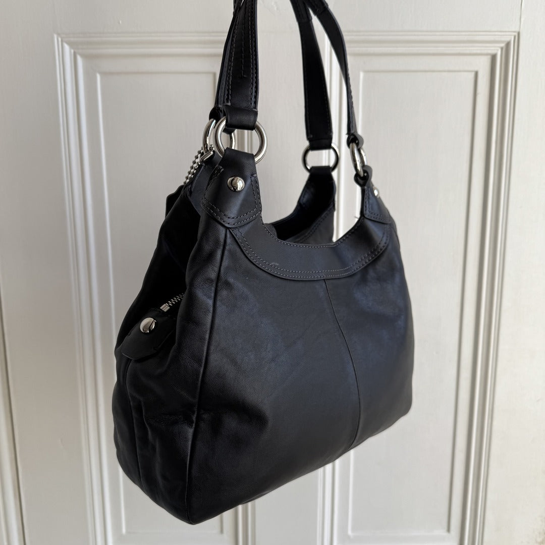 Coach Soho Hobo Leather Black Shoulder Bag