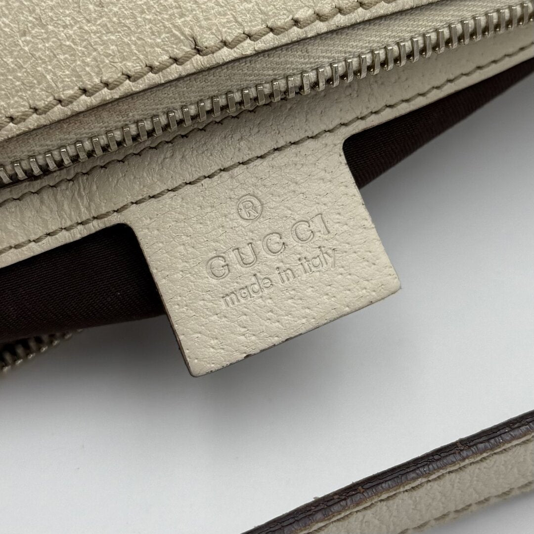 Gucci GG Canvas White Shoulder Bag