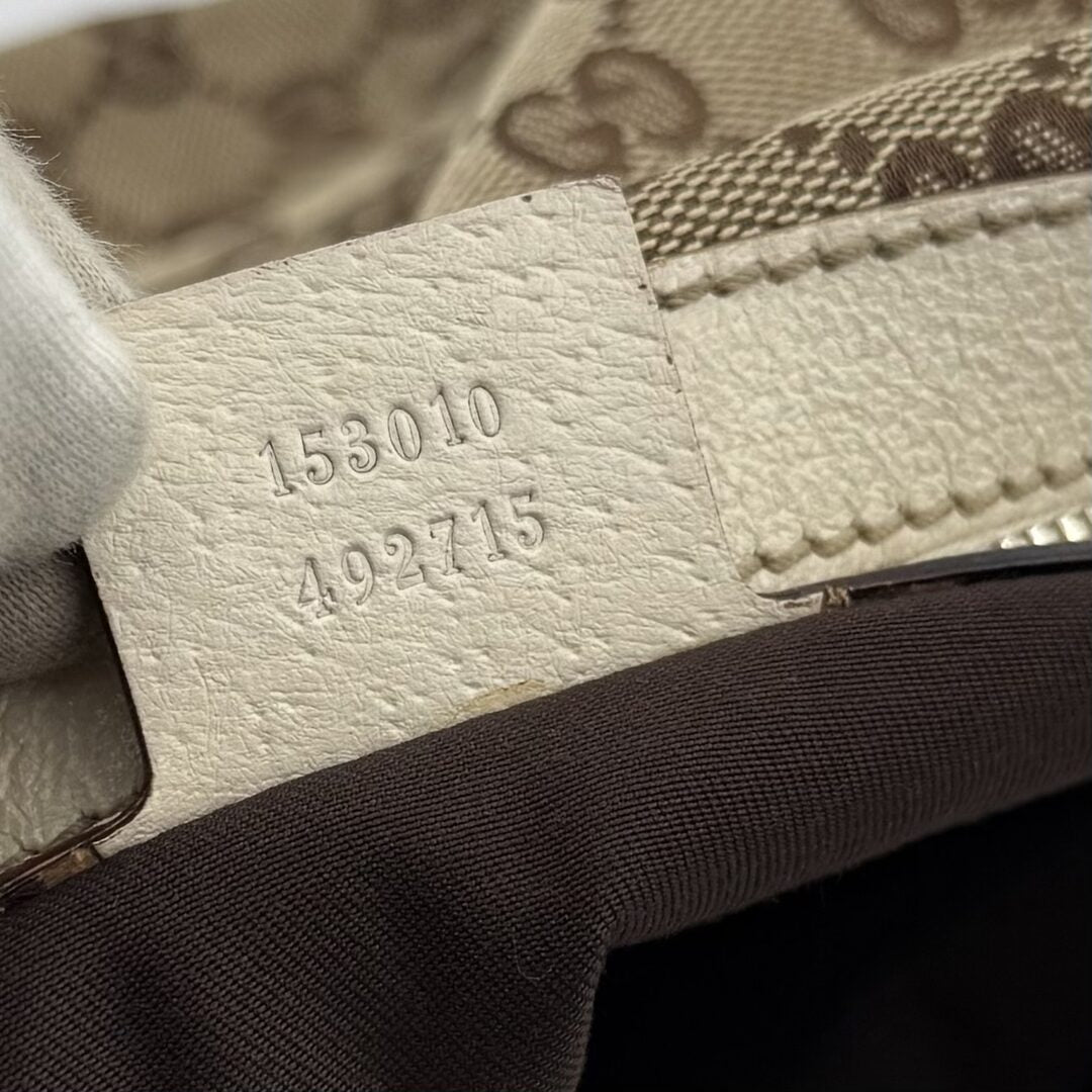 Gucci GG Canvas White Shoulder Bag