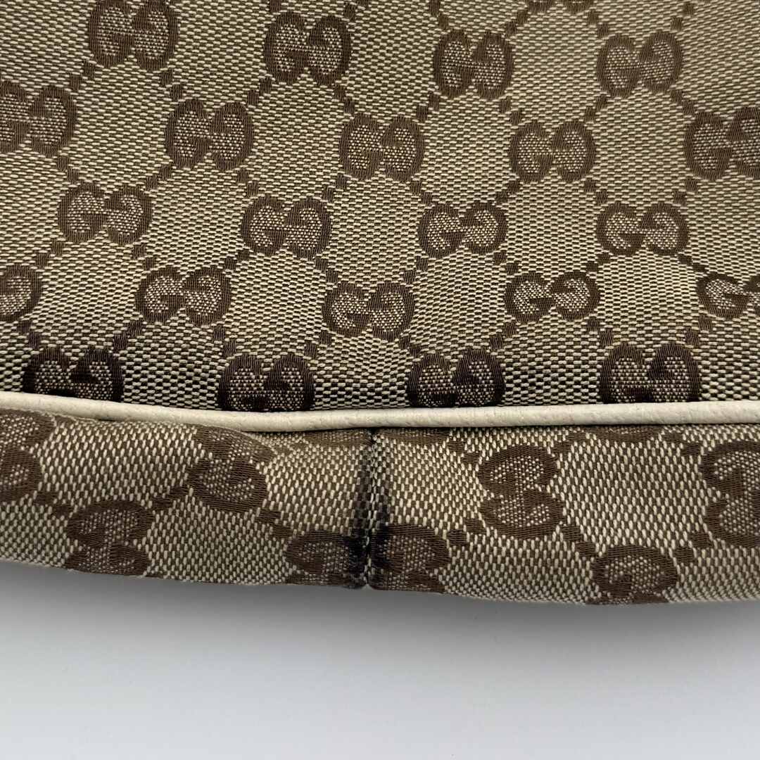 Gucci GG Canvas White Shoulder Bag