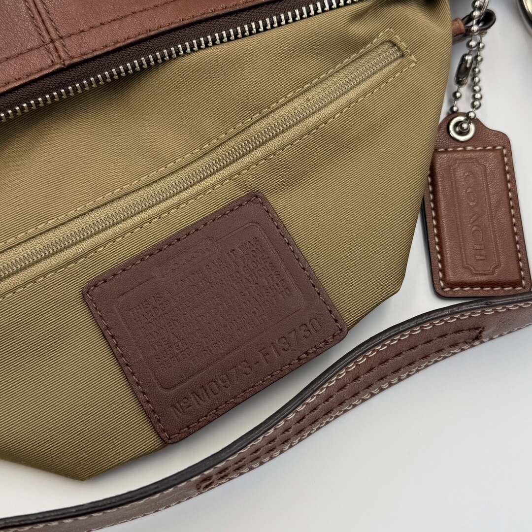 Coach Croissant Leather Brown Shoulder Bag