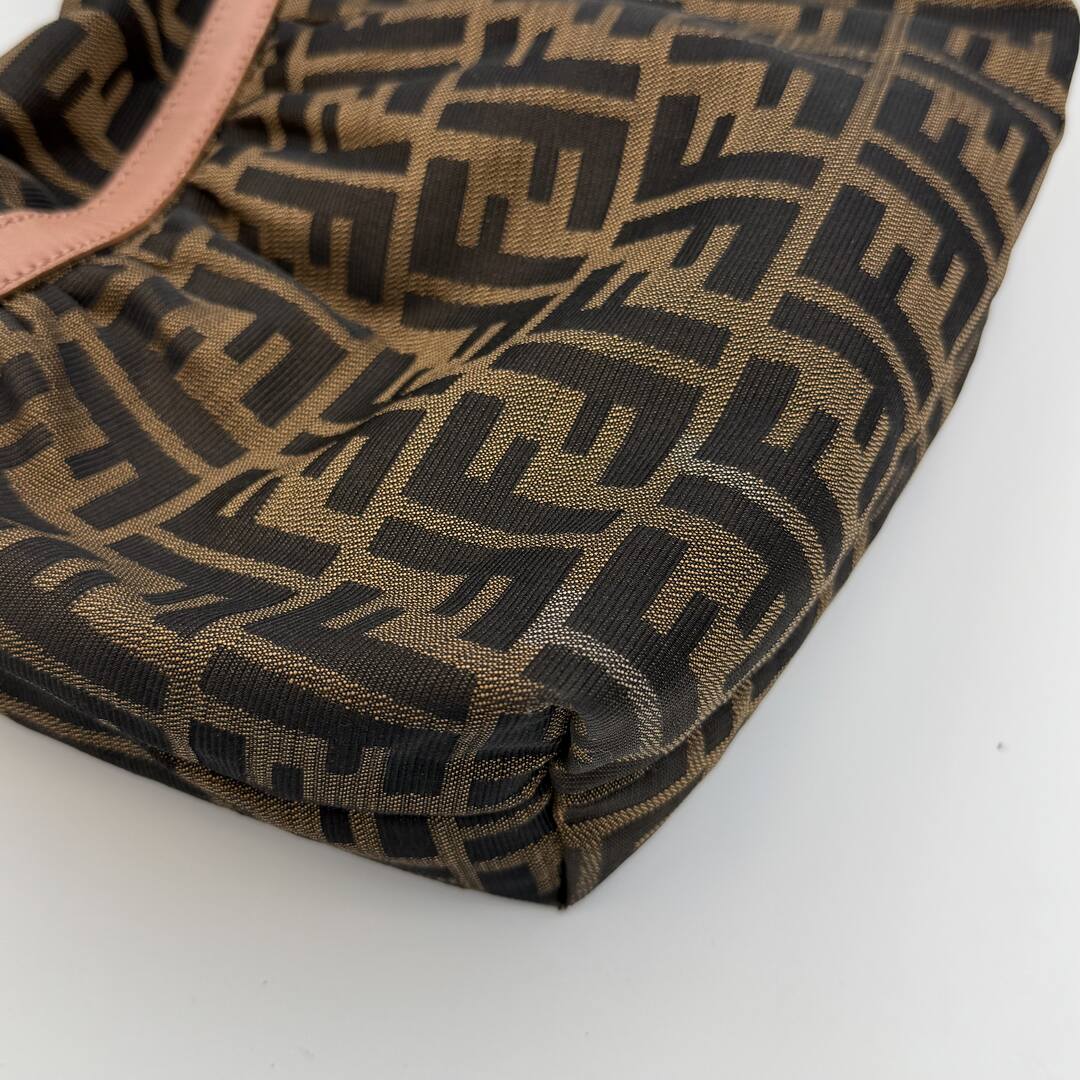 Fendi Zucca Chef Pink Shoulder Bag