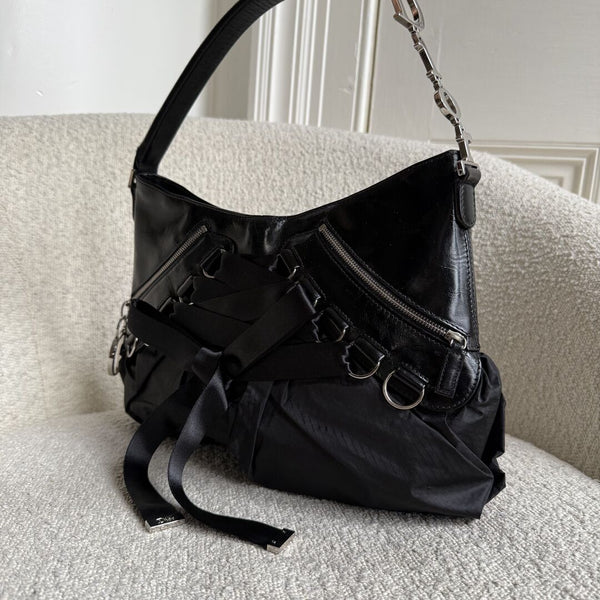 RARE Dior Corset Black Leather Shoulder Bag