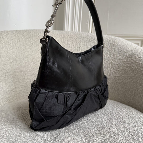 RARE Dior Corset Black Leather Shoulder Bag