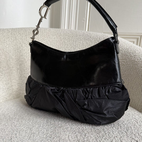 RARE Dior Corset Black Leather Shoulder Bag