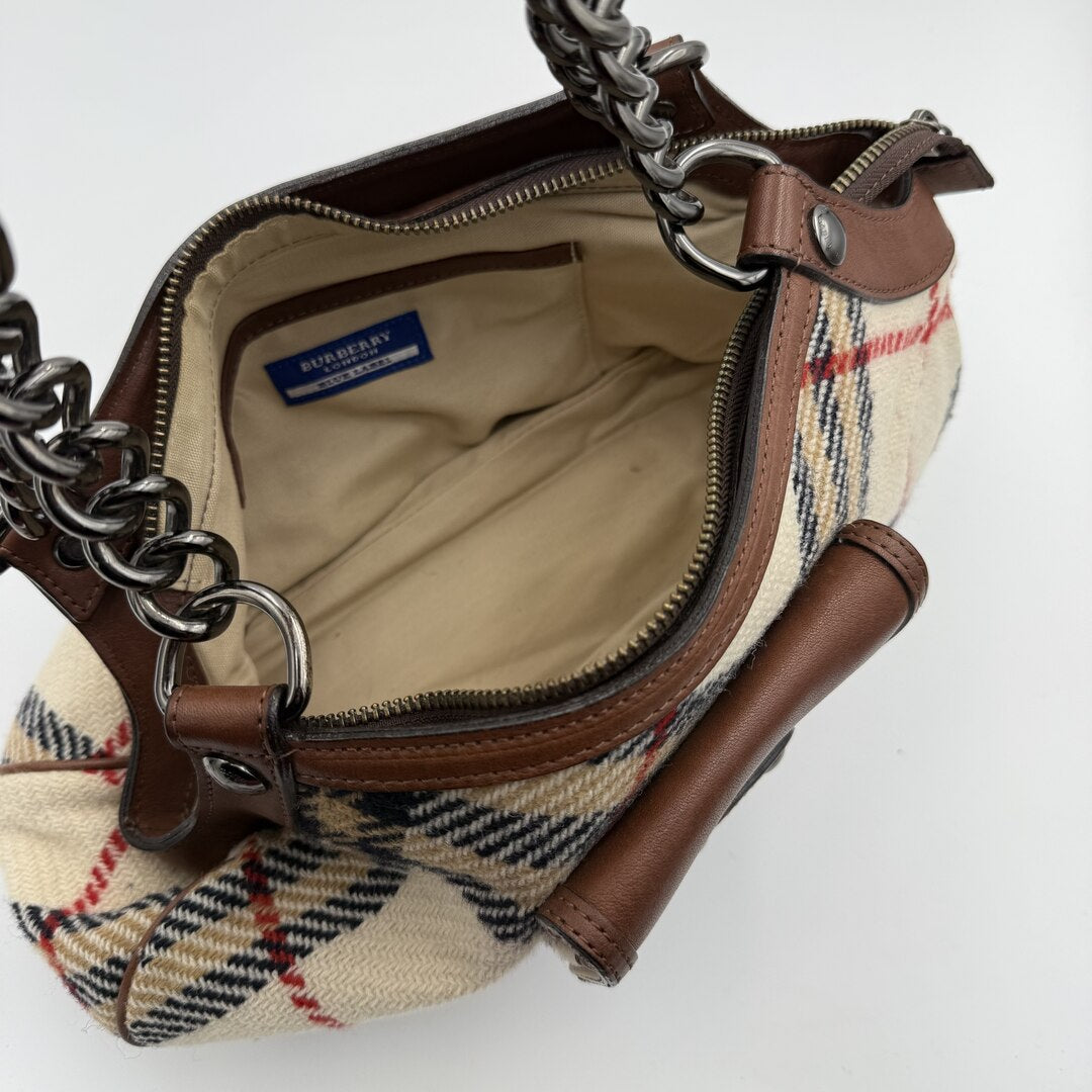 Burberry Nova Check Chain Shoulder Bag