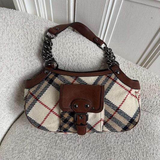 Burberry Nova Check Chain Shoulder Bag