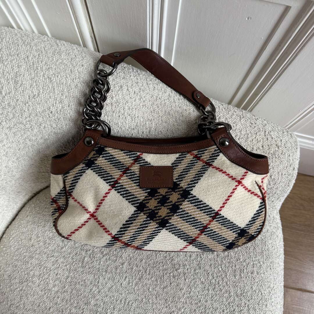 Burberry Nova Check Chain Shoulder Bag