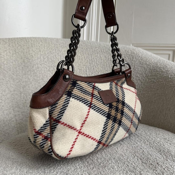 Burberry Nova Check Chain Shoulder Bag