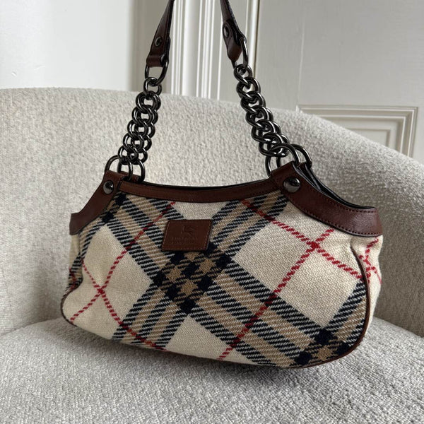 Burberry Nova Check Chain Shoulder Bag