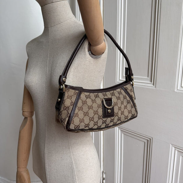 Gucci Mini Abbey D Ring Brown Shoulder Bag