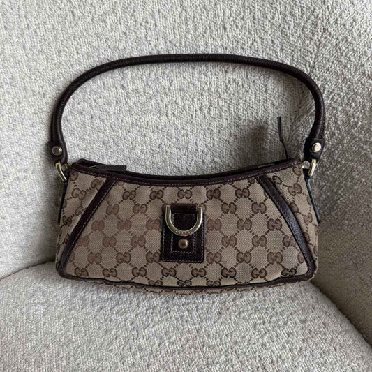 Gucci Mini Abbey D Ring Brown Shoulder Bag