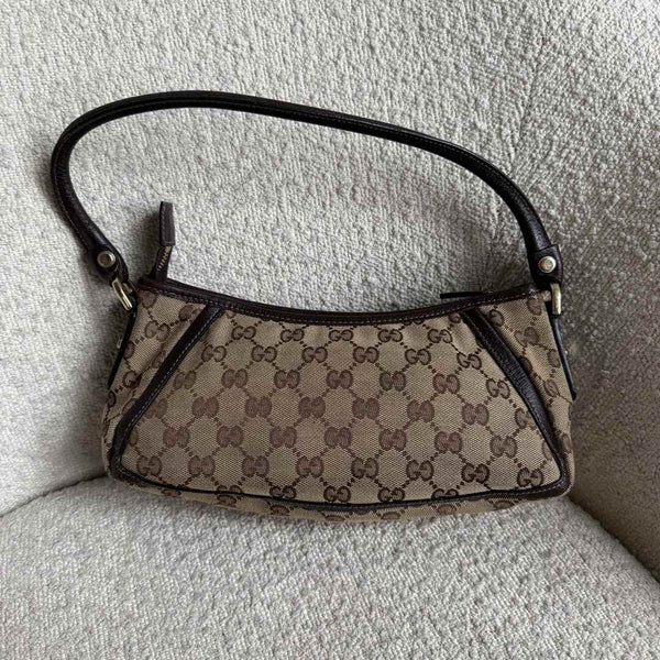 Gucci Mini Abbey D Ring Brown Shoulder Bag