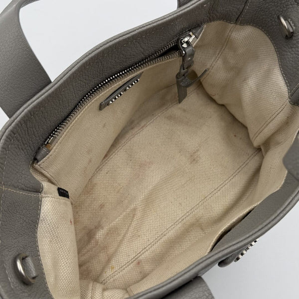 Miu Miu Grey Leather Handbag