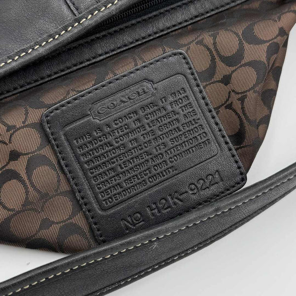 Coach Mini Ergo Hobo Leather Black Shoulder Bag