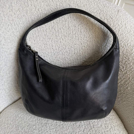 Coach Mini Ergo Hobo Leather Black Shoulder Bag