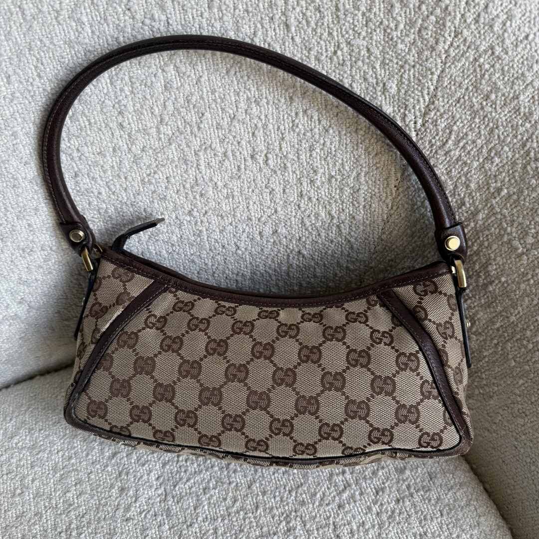 Gucci Mini Abbey D Ring Brown Shoulder Bag