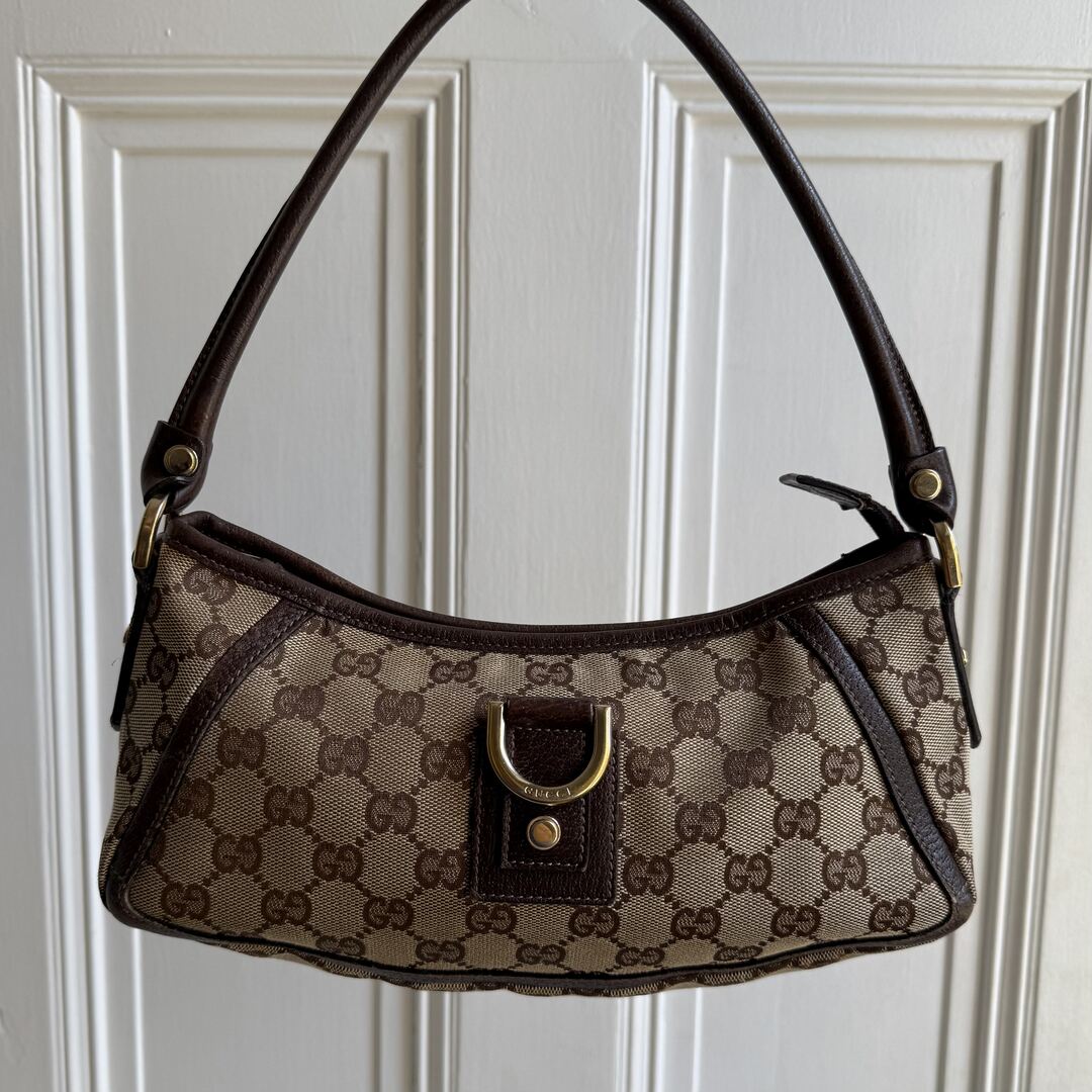Gucci Mini Abbey D Ring Brown Shoulder Bag