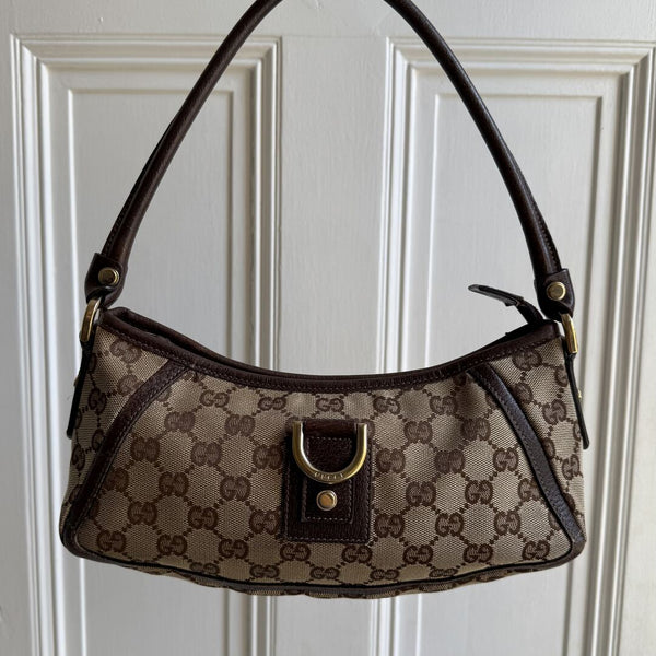 Gucci Mini Abbey D Ring Brown Shoulder Bag
