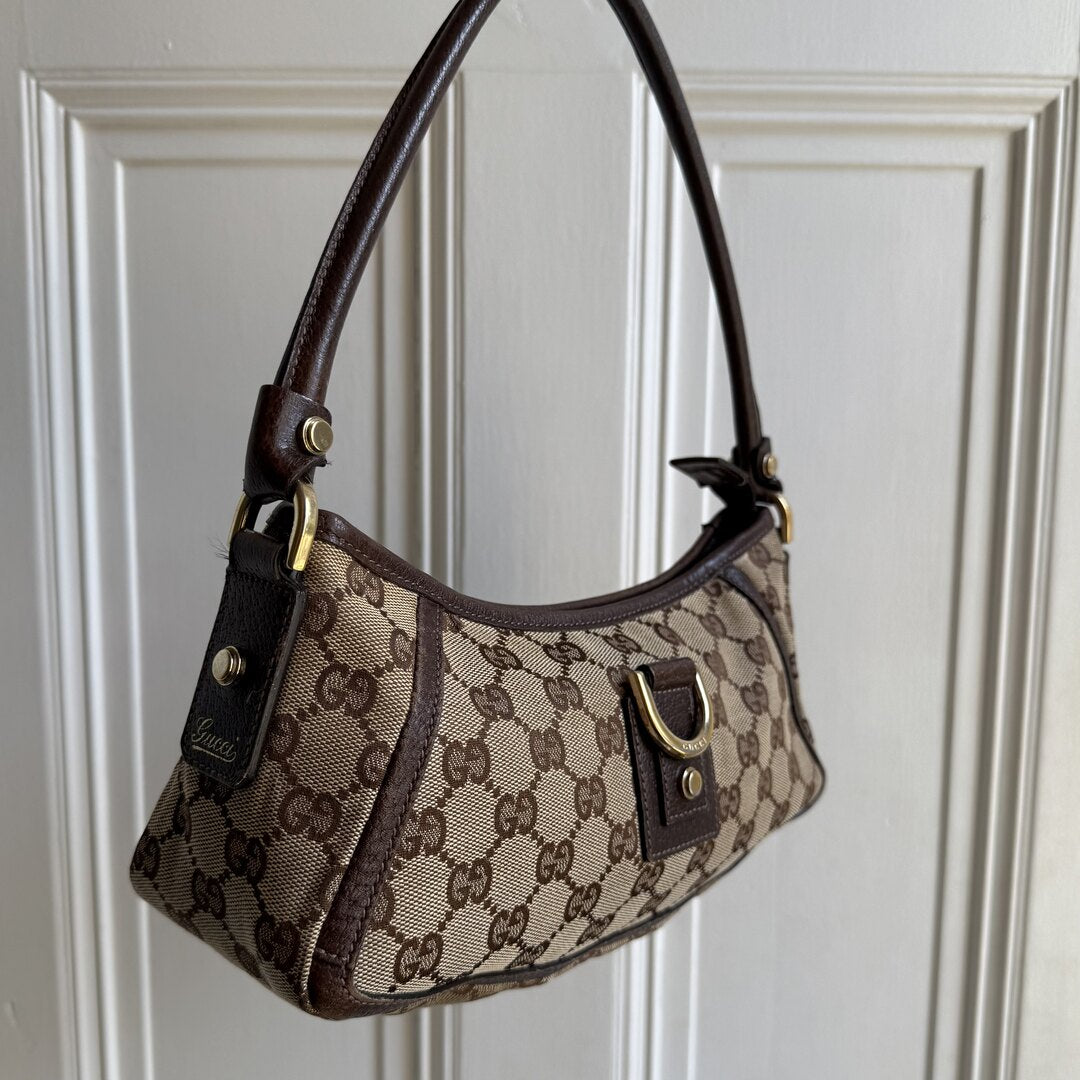 Gucci Mini Abbey D Ring Brown Shoulder Bag