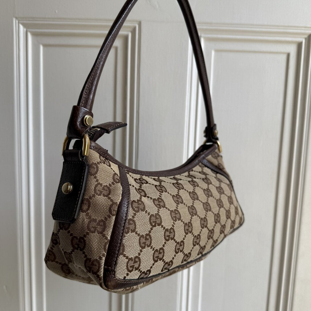 Gucci Mini Abbey D Ring Brown Shoulder Bag