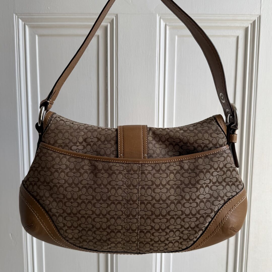 Coach Soho Mini Signature Brown Shoulder Bag