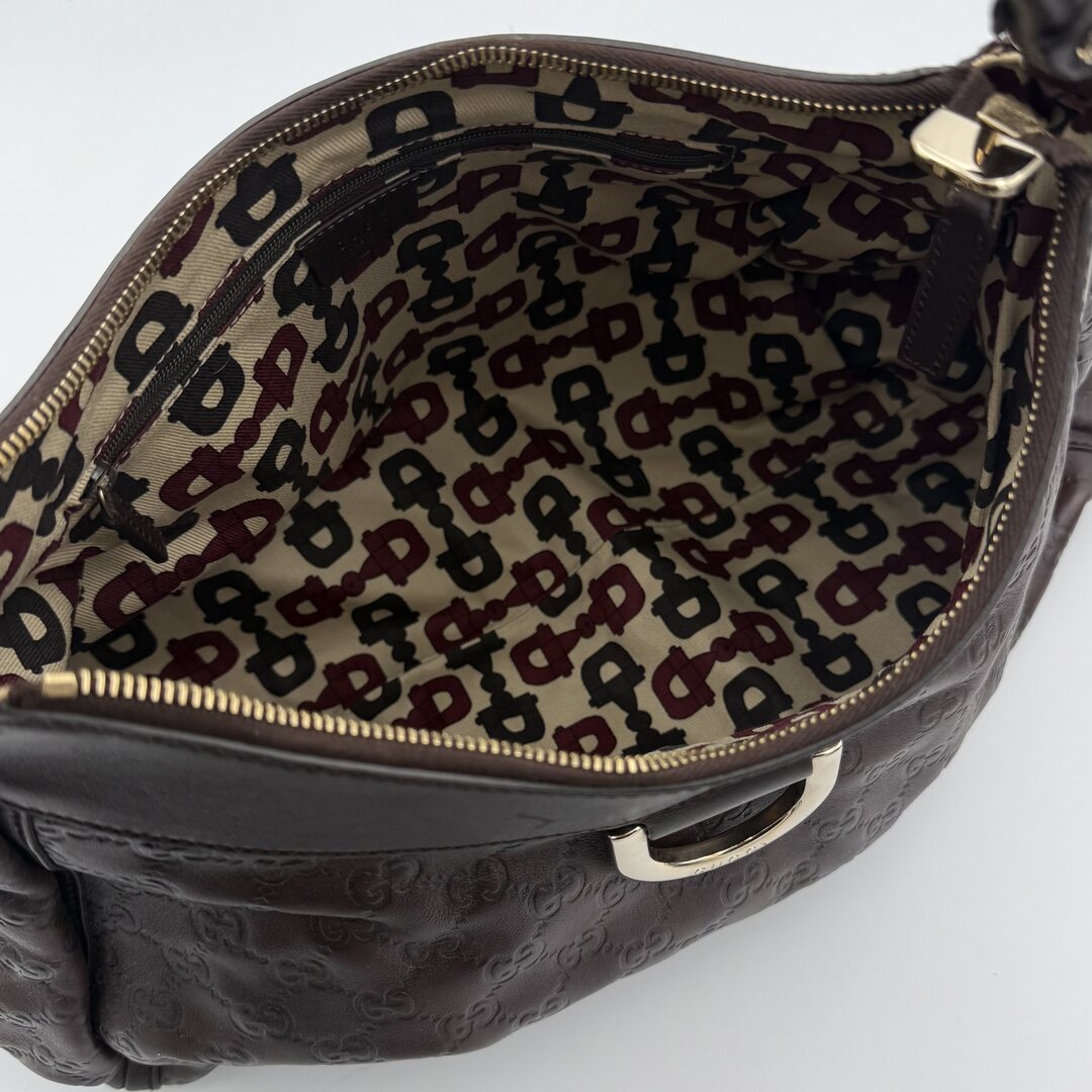 Gucci Guccissima Abbey Brown Shoulder Bag