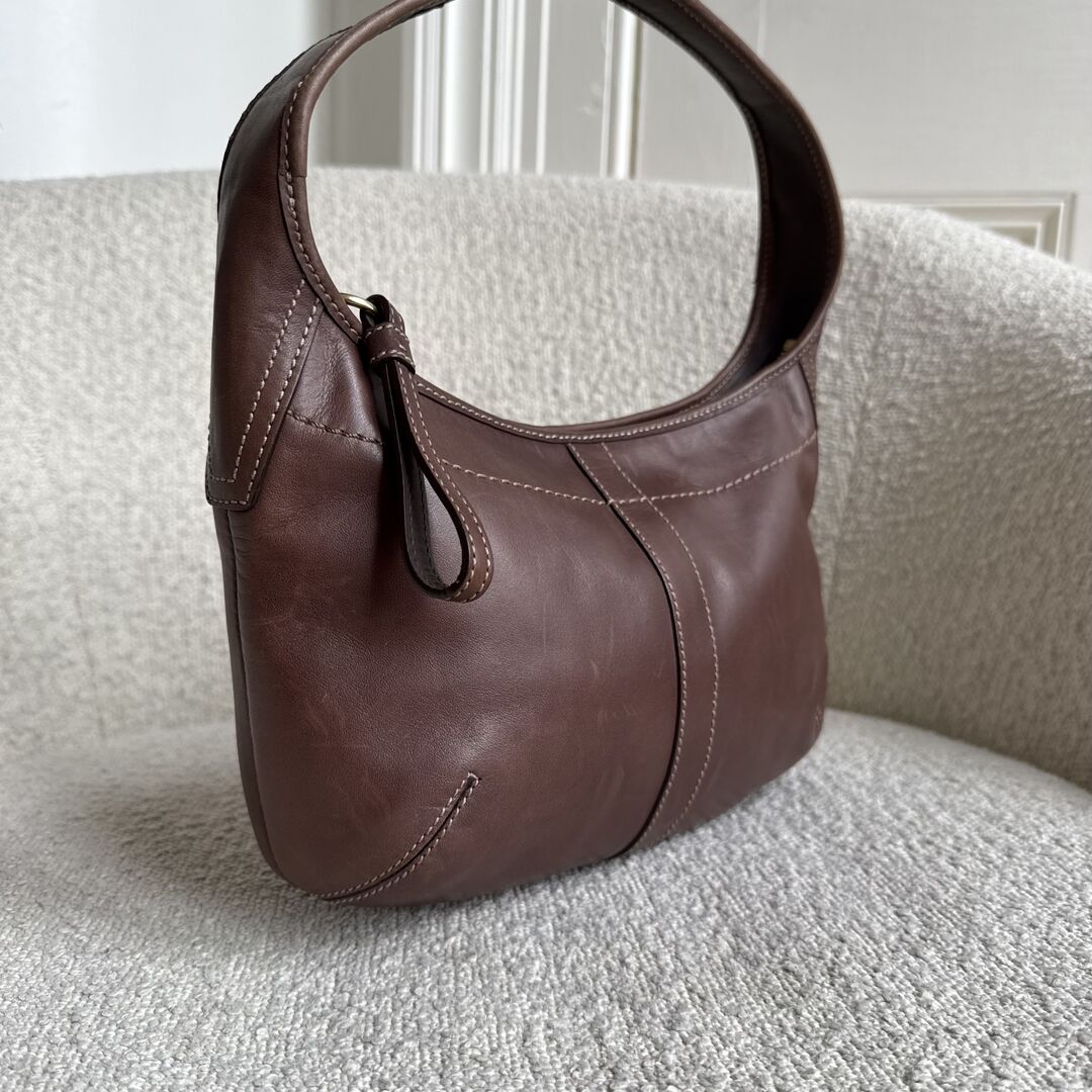 Coach Mini Hobo Leather Brown Shoulder Bag