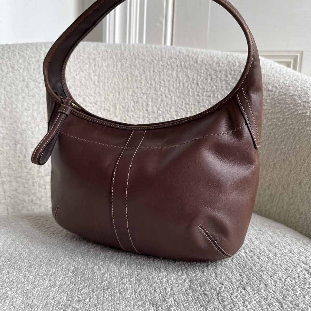 Coach Mini Hobo Leather Brown Shoulder Bag