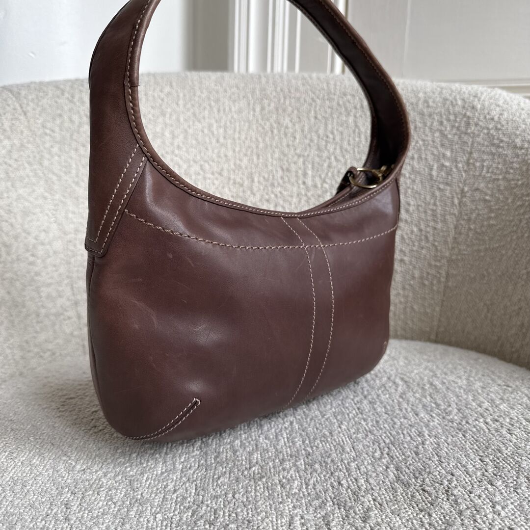 Coach Mini Hobo Leather Brown Shoulder Bag