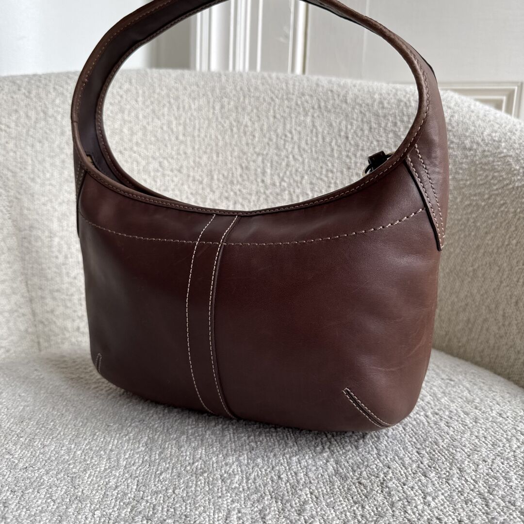 Coach Mini Hobo Leather Brown Shoulder Bag
