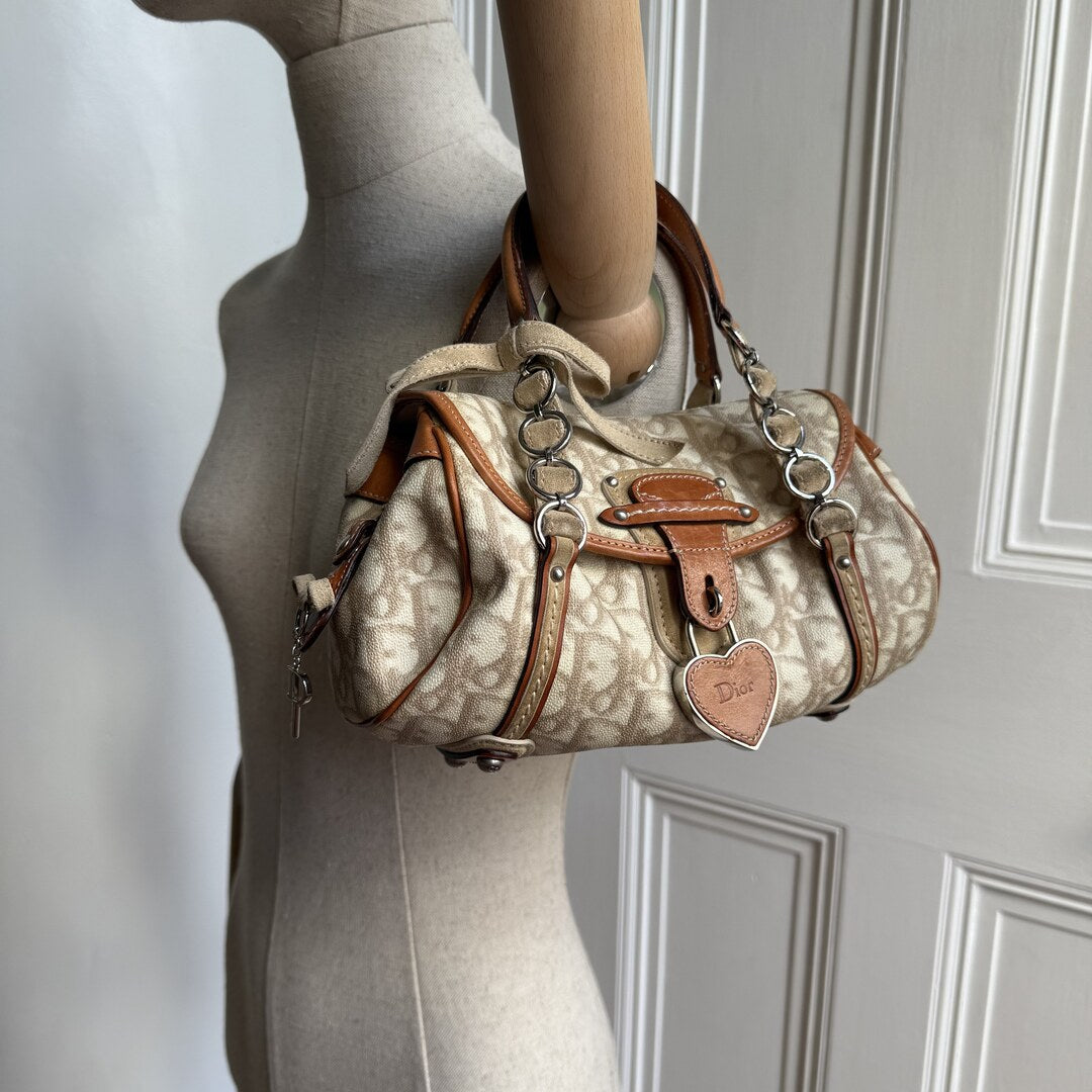 2006 Dior Romantique Trotter Cream Mini Shoulder Bag