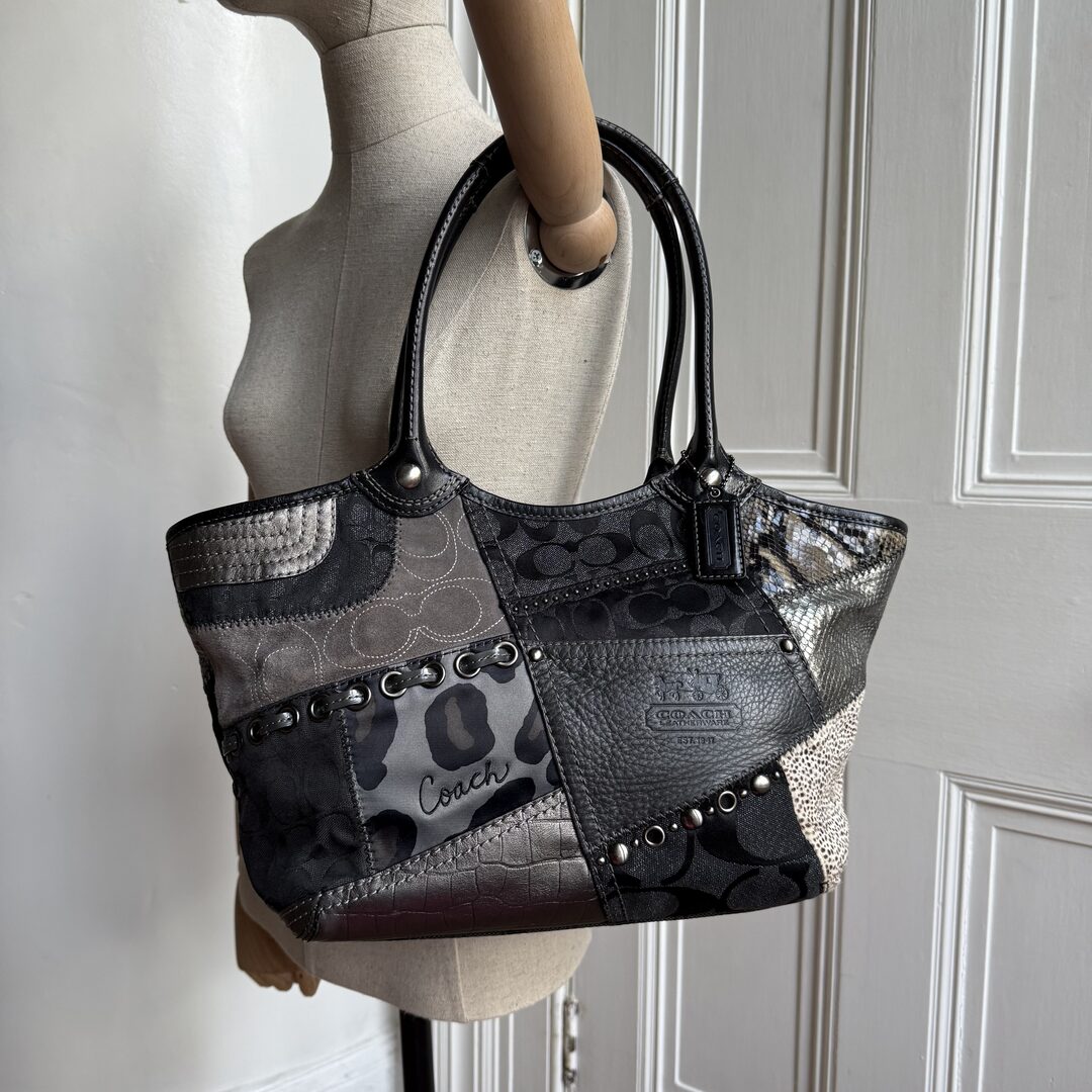 Coach Signature Patchwork Tote Bag