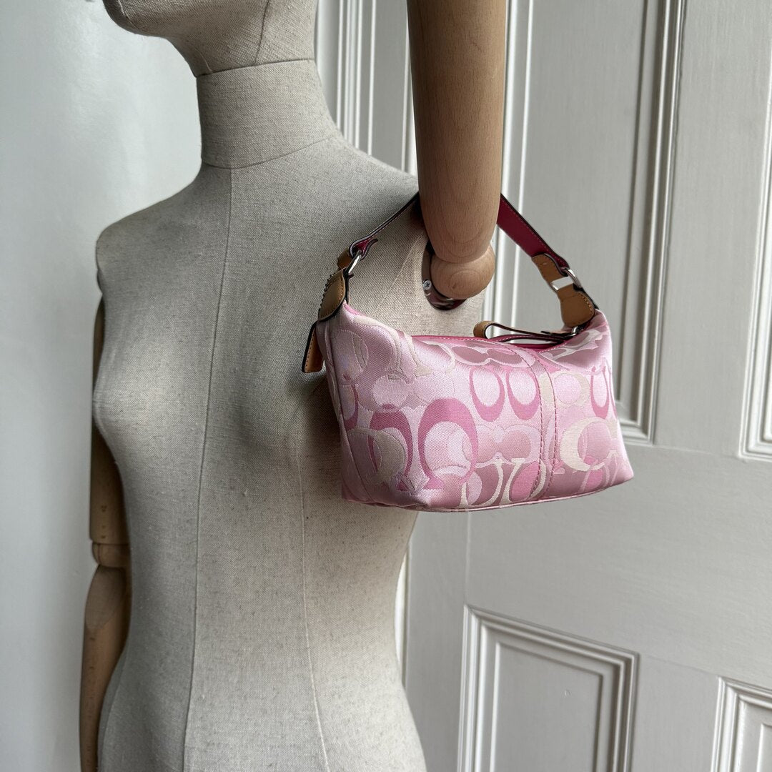 Coach Signature Pink Mini Handbag