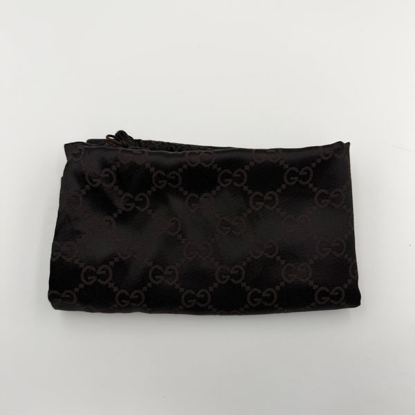 Gucci GG Monogram Suede Navy Shoulder Bag