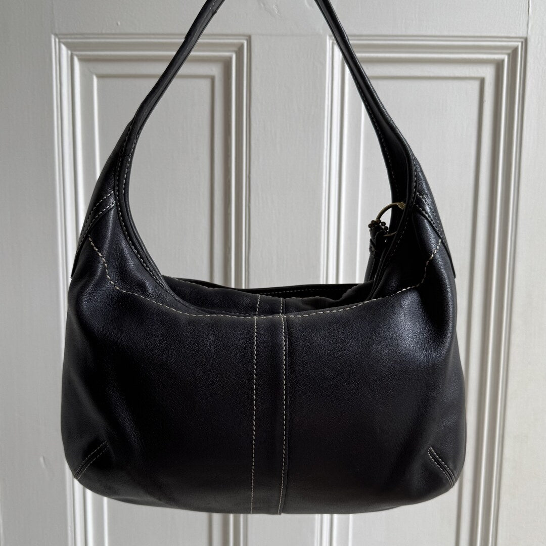 Coach Hobo Leather Black Shoulder Bag