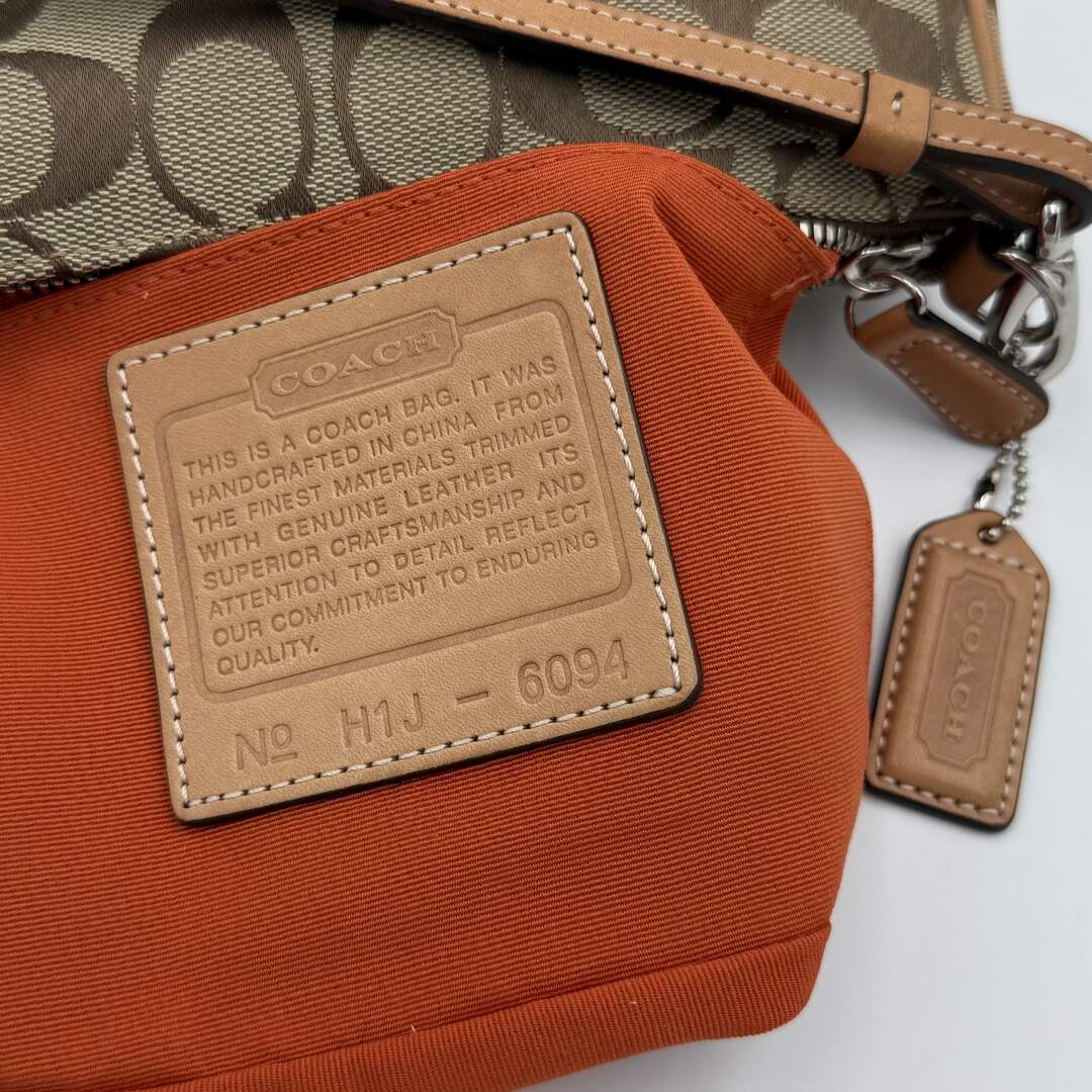 Coach Signature Demi Tan Shoulder Bag
