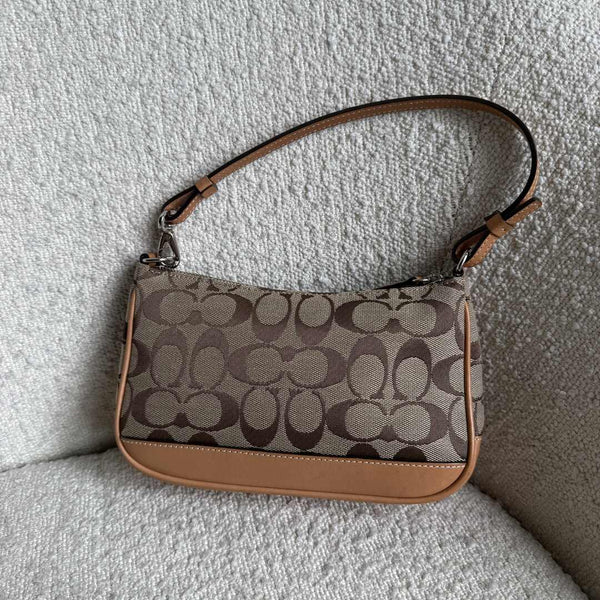Coach Signature Demi Tan Shoulder Bag